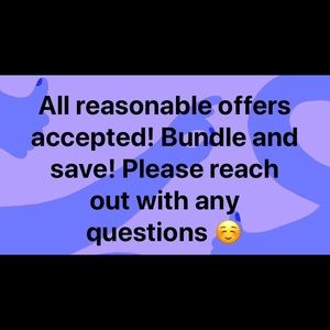 Feel free to make offers!